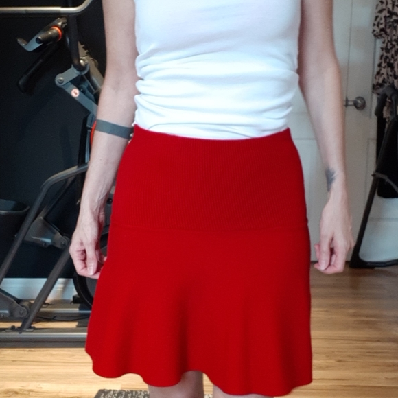Zara red stretchy skirt size small - Picture 4 of 4